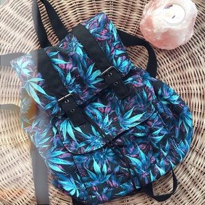 Pot Leaf Drawstring Bag